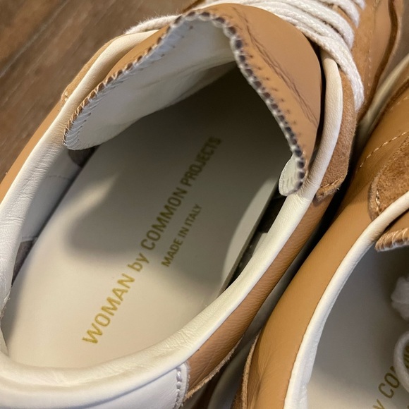 Common Projects | Tan Track 80 Leather Designer Sneaker Women’s 39 US 8.5 - Picture 8 of 12